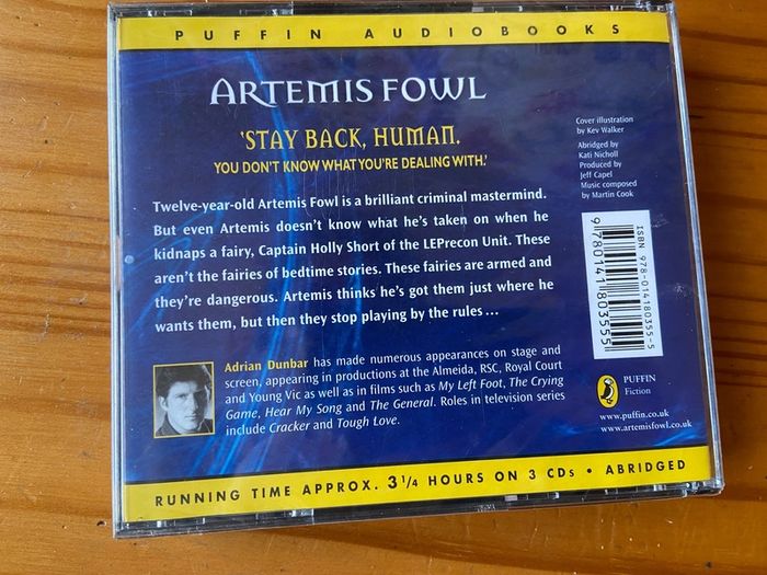 Eoin Colfer - Artimis Foul audiobook - Brand new