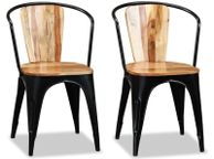 main image for ad Dining Chairs 2 pcs Solid Acacia Wood