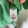 Green linen blouse Uk 8-12 Image 9