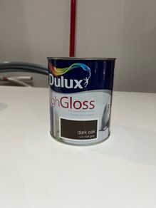 Dulux High Gloss Dark Oak paint unopened