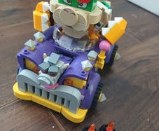 Lego bowser and car