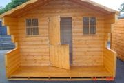 8ft x 12ft  Lodge Garden Shed