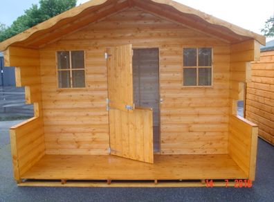 10ft x 12ft Lodge Range Garden Shed