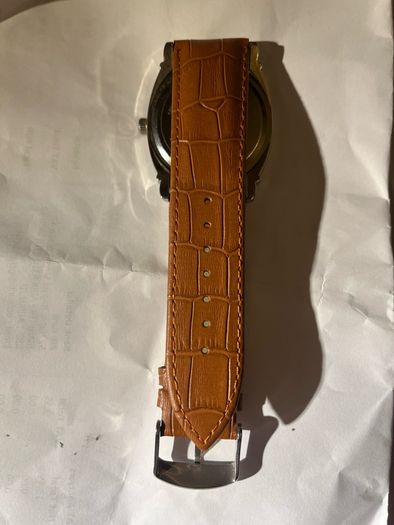 Mens Emporio Armani Classic Cushion-Case Quartz Watch new battery fitted like new