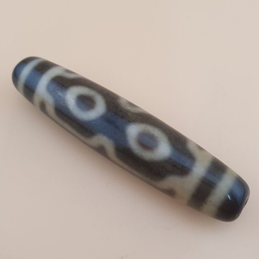 Vintage Himalayan Tibetan 4 Eyes Agate Dzi Bead Amulet