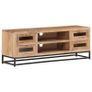 TV Cabinet 110x30x40 cm Solid Acacia Wood Image 5