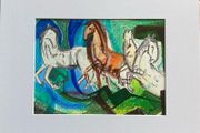 Original art Horse Art original Art Horse painting contemporary Irish Art abstract painting