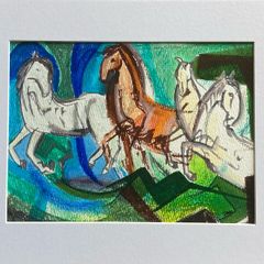 Original art Horse Art original Art Horse painting contemporary Irish Art abstract painting