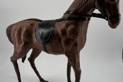 leather horse sculpture