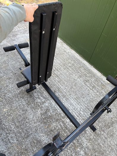 Elverys Weight Bench with Barbell Rack & Leg Extension