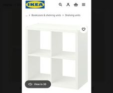 IKEA kallax storage shelves