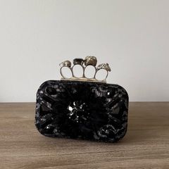 Black ornate occasional bag