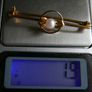 Vintage 9ct Gold 375 Gold Faux Pearl Brooch | Retro Jewelry 1,9g Image 10