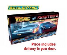 Scalextric- New Back to the Future vs Knight Rider Race Set ( C1431)