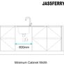 Kitchen Sink Stainless Steel Large Bowl Welding Style Inset Reversible Drainer & Strainer Waste Pipes Clips 1000 X 500 mm Image 2