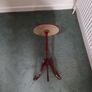 Vintage small round Table Image 2