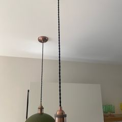 Brass ceiling light fitting