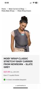 Moby baby carrier wrap