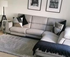 L Shape grey sofa
