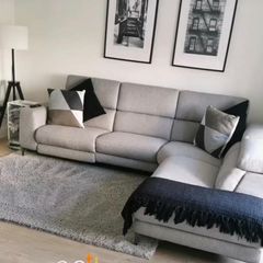 L Shape grey sofa
