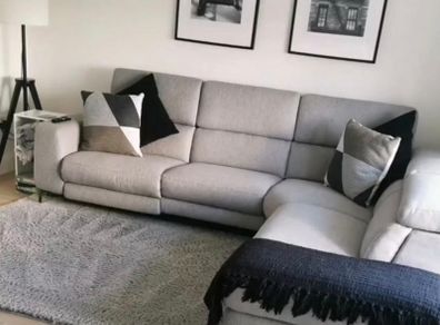 L Shape grey sofa