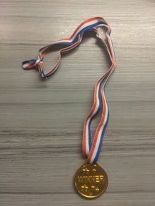 Plastic medal
