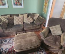 Tetrad 4 seater, armchair and footstool
