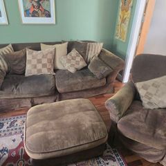Tetrad 4 seater, armchair and footstool