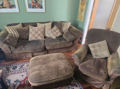 Tetrad 4 seater, armchair and footstool
