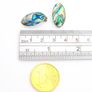 Vintage Abalone Sterling Silver Clip On Earrings Image 8