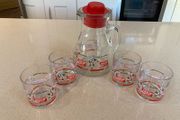 Italia 1990 Coca Cola Jug and Glass Set rare