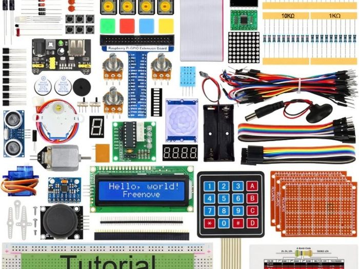 Ultimate Starter Kit for Raspberry Pi 4 B 3 B+ 400, 558-Page Detailed Tutorial, Python C Java Scratch Code, 223 Items, 104 Projects (FREE POSTAGE)