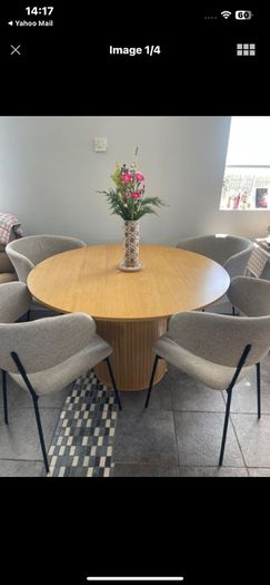Dining room table and chairs