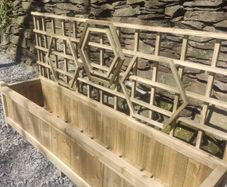 Trellis rustic planter
