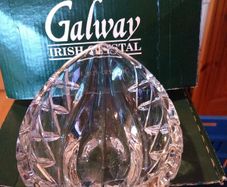 Galway crystal small boat dish in box