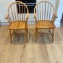 Vintage Chairs x 2 - Windsor-style - Carver Armchairs Image 6