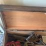 Two vintage storage boxes/trunks one contains original materials/survival equipment all intact can send further videos and pics when requested Image 3