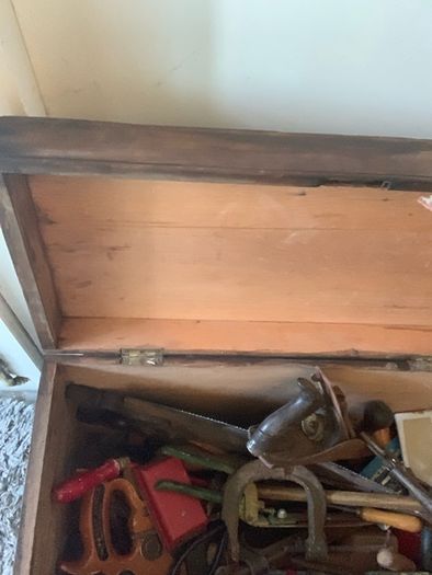 Two vintage storage boxes/trunks one contains original materials/survival equipment all intact can send further videos and pics when requested