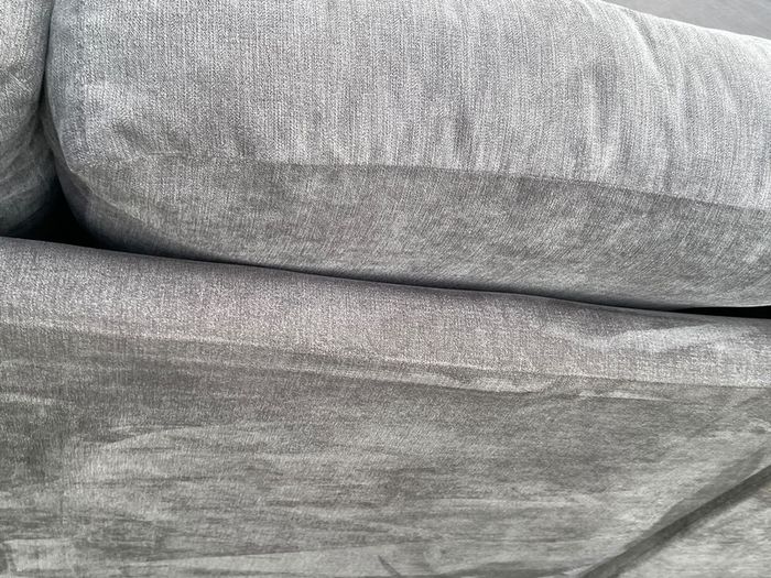 Verona Grey L shaped corner sofa + footstool
