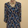 Navy Geo Kerry Dress Pala D,oro New With Tags Image 6