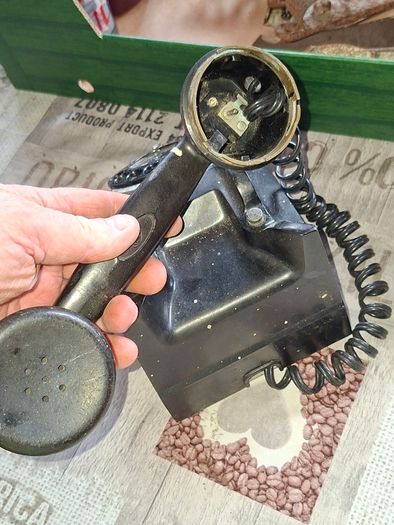 2 Antique Black Phones for Parts or Repair Price is for the 2 of them, Ideal for Home or Stage Movie Props Postage Available or Collection is Always Welcome in Rochfortbridge Westmeath