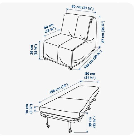 IKEA chair bed