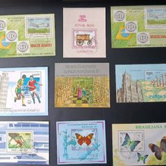 1980s 1990s Worldwide Classic Souvenir Sheet Selection