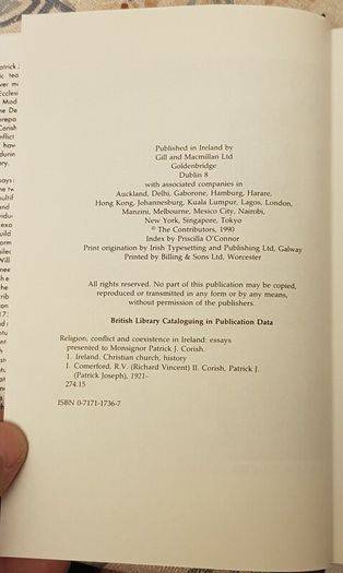 Essays Presented to Monsignor Patrick J. Corish (edited by R.V. Comerford et al.)