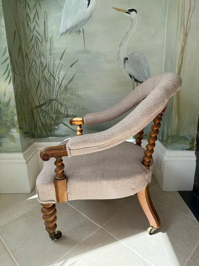 Antique Victorian, Hindley & sons armchair.