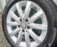 16" Mercedes Alloys 5x112, 4x Bridgestone tyres