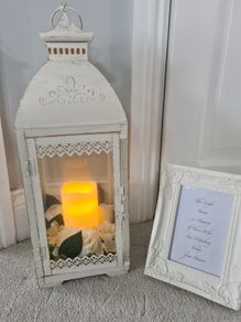 Memory Lantern and Sign for Hire