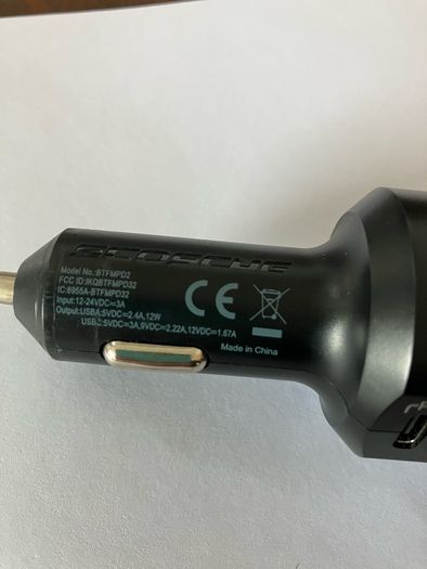 bluetooth FM transmitter for car