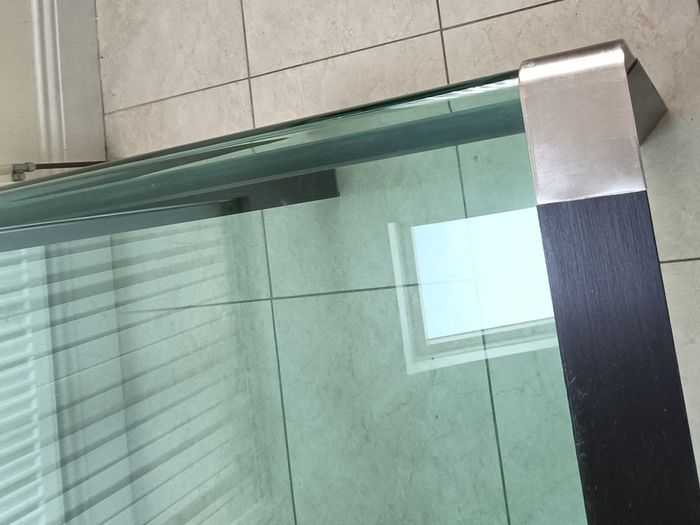 Glass dining table