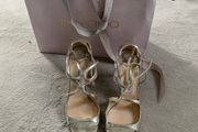 Jimmy Choo Ivette Champagne Sandal - 41